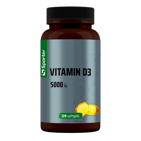 Sporter Vitamin D3 5000 МО – 120 гелевих капсул