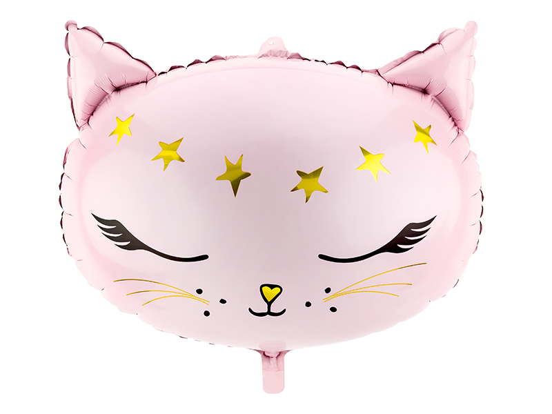 FOIL BALLOON CAT PINK