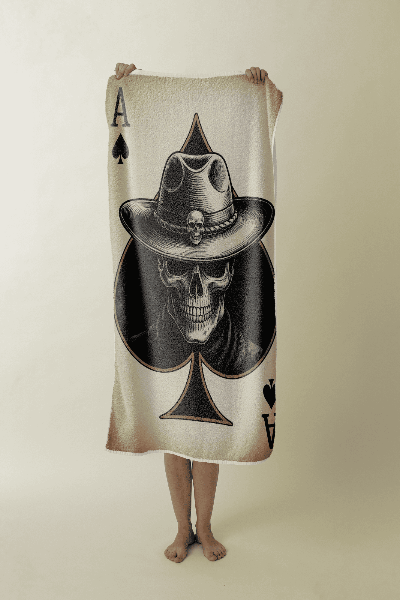 Рушник "Туз піка череп"