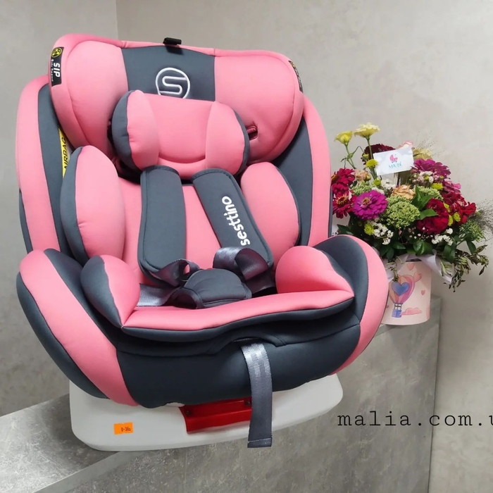 Дитяче автокрісло Sesttino Oktagon ISOFIX pink 0-36 кг