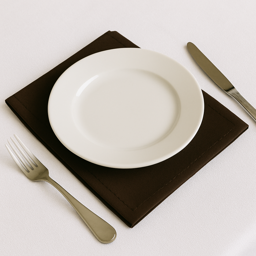 Серветка із  сатіну "Шоколад"