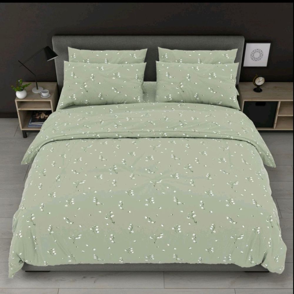 Комплект постільної білизни - Конвалія(фон оливковий)