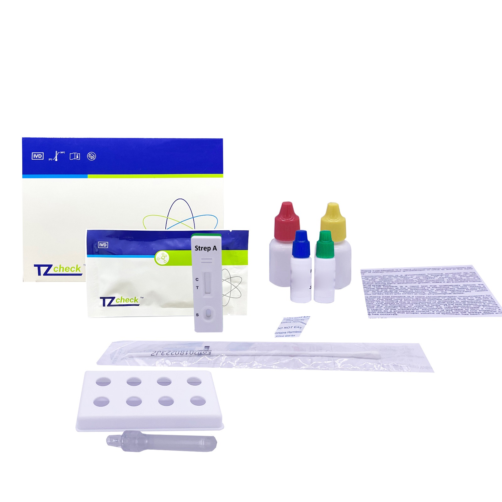 Експрес-тест для виявлення стрептококу групи А (з червоною контрольною лінією)