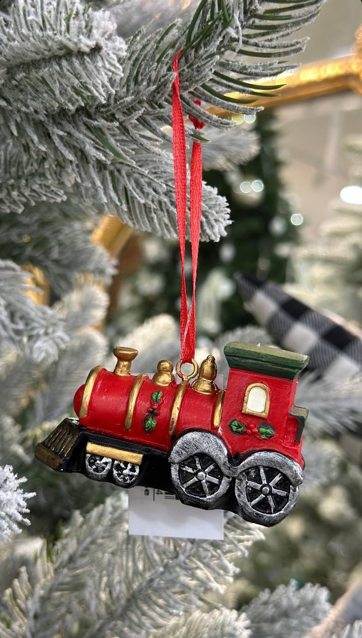 894-009 Декоративна підвіска в стилі Ретро, паровозик, 8.5 см