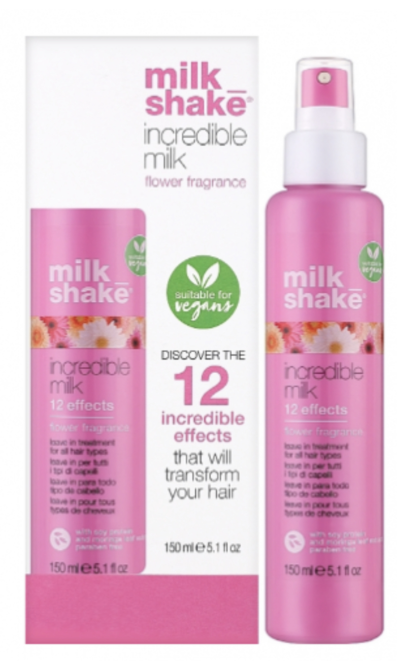 milk_shake flower power incredible milk Незмивний засіб 12 ефектів для всіх типів волосся, 150мл