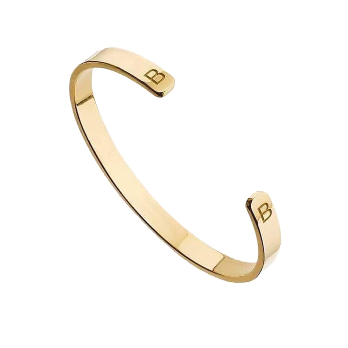 Bracelet ENSO with important symbols engraved gold plated