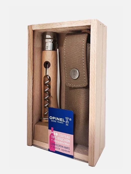 Ніж Opinel зі штопором та відкривачкою для пляшок + футляр