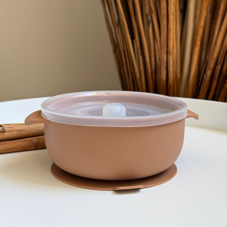 Глибока миска "Каструлька" з кришкою Шоколад (Camel)