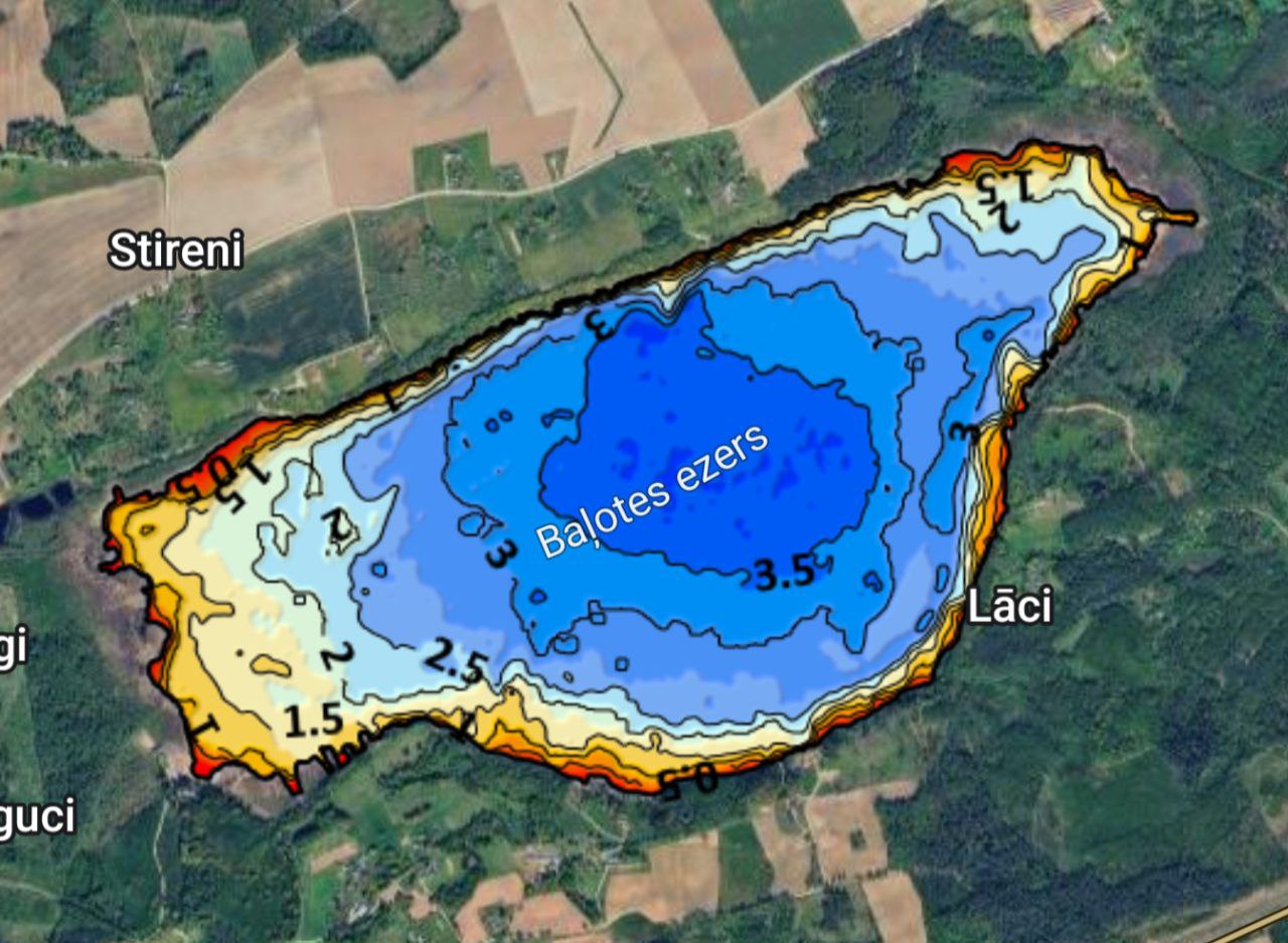 Baļotes ezers Латвия