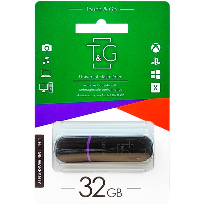 USB флеш накопичувач T&G Jet 012 32Gb Black