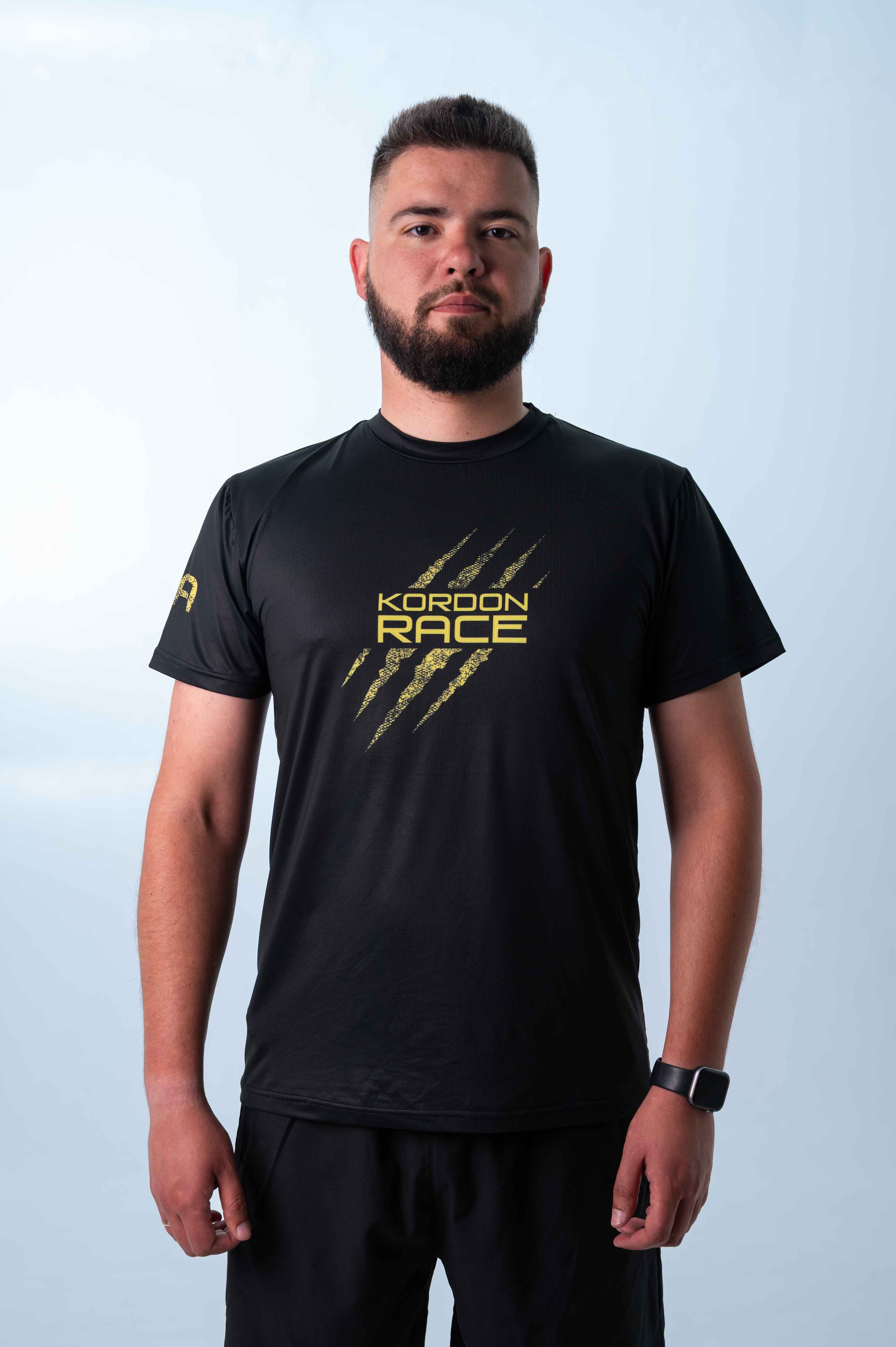 Футболка бігова чоловіча - чорна