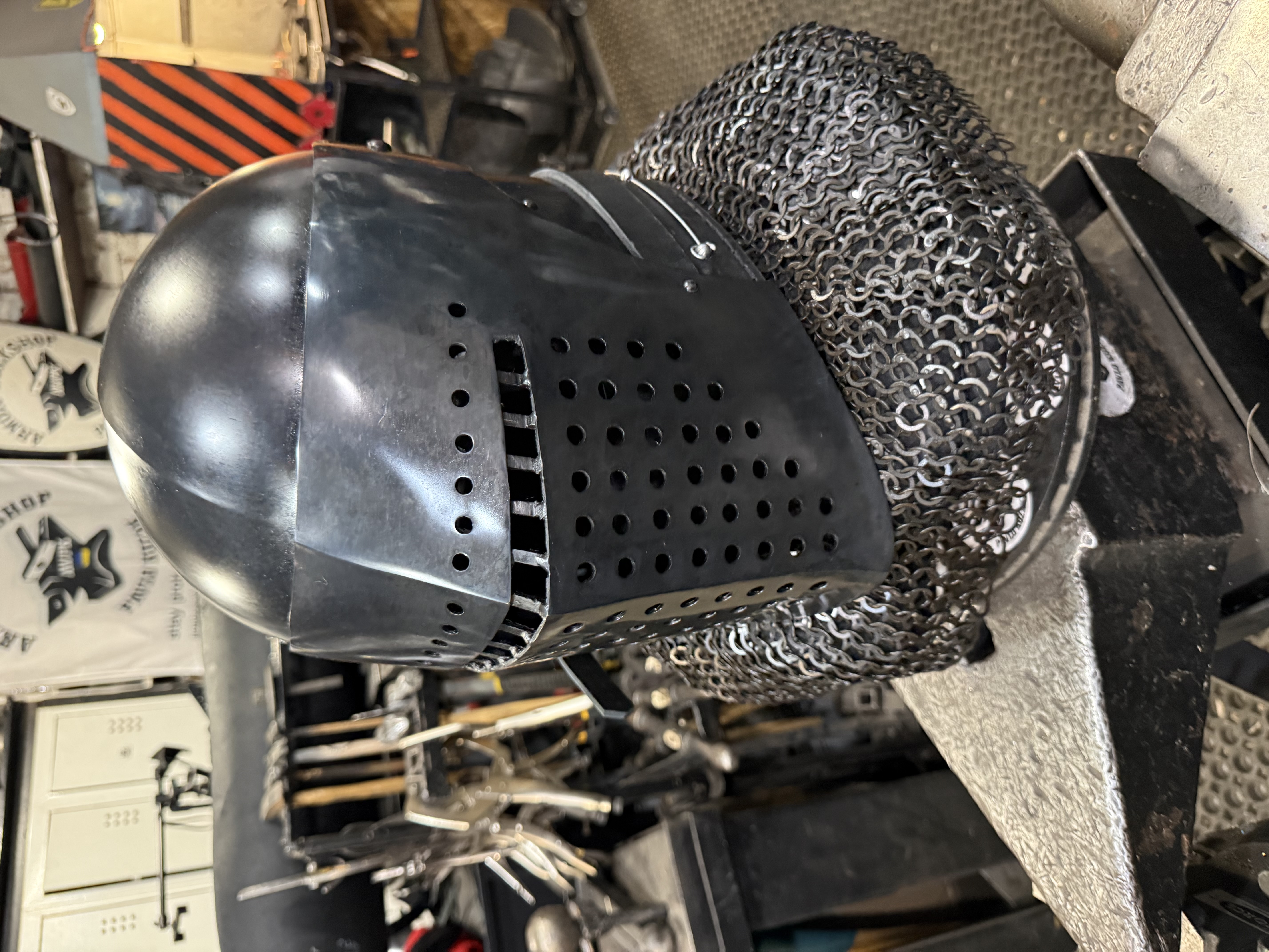 Armor helmet “Spolettos black” model two