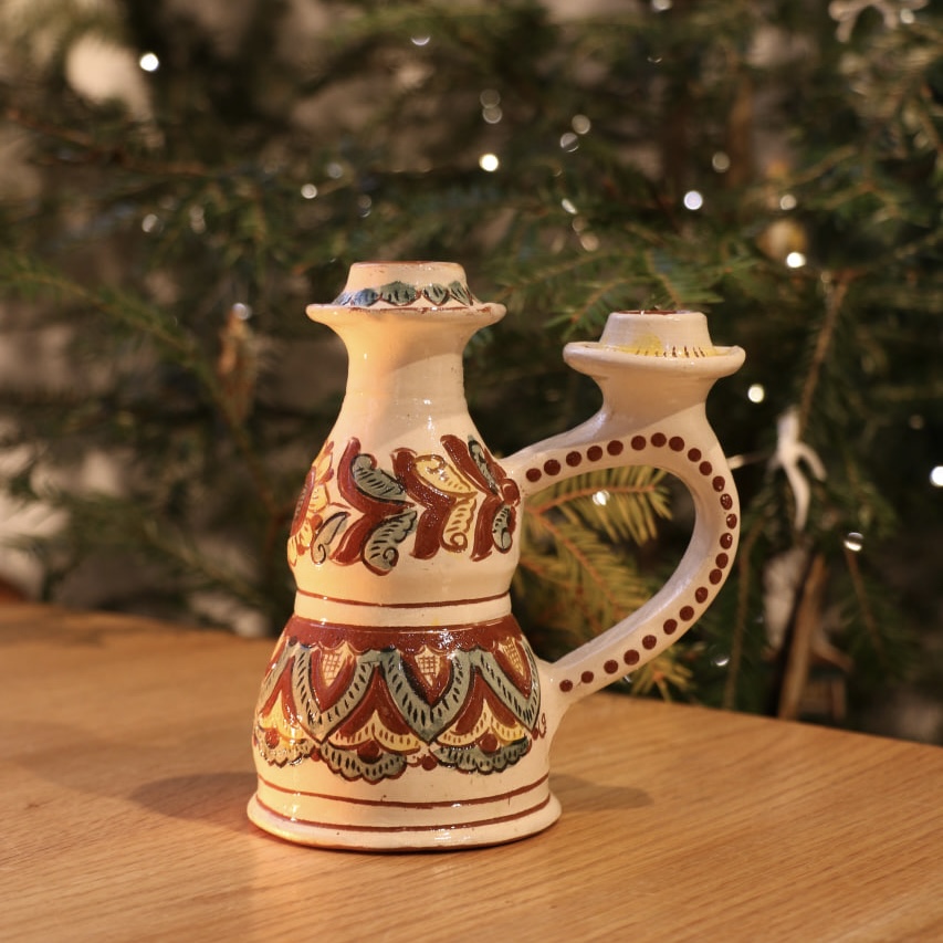 Свічник на дві свічки з дефектом 