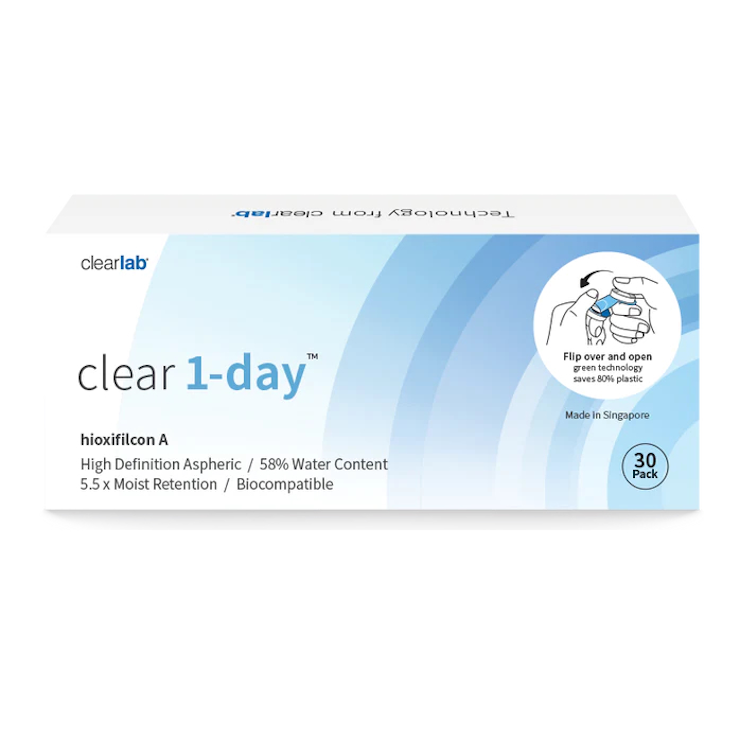 КОНТАКТНІ ЛІНЗИ Clear 1-day (30 бл./уп.)