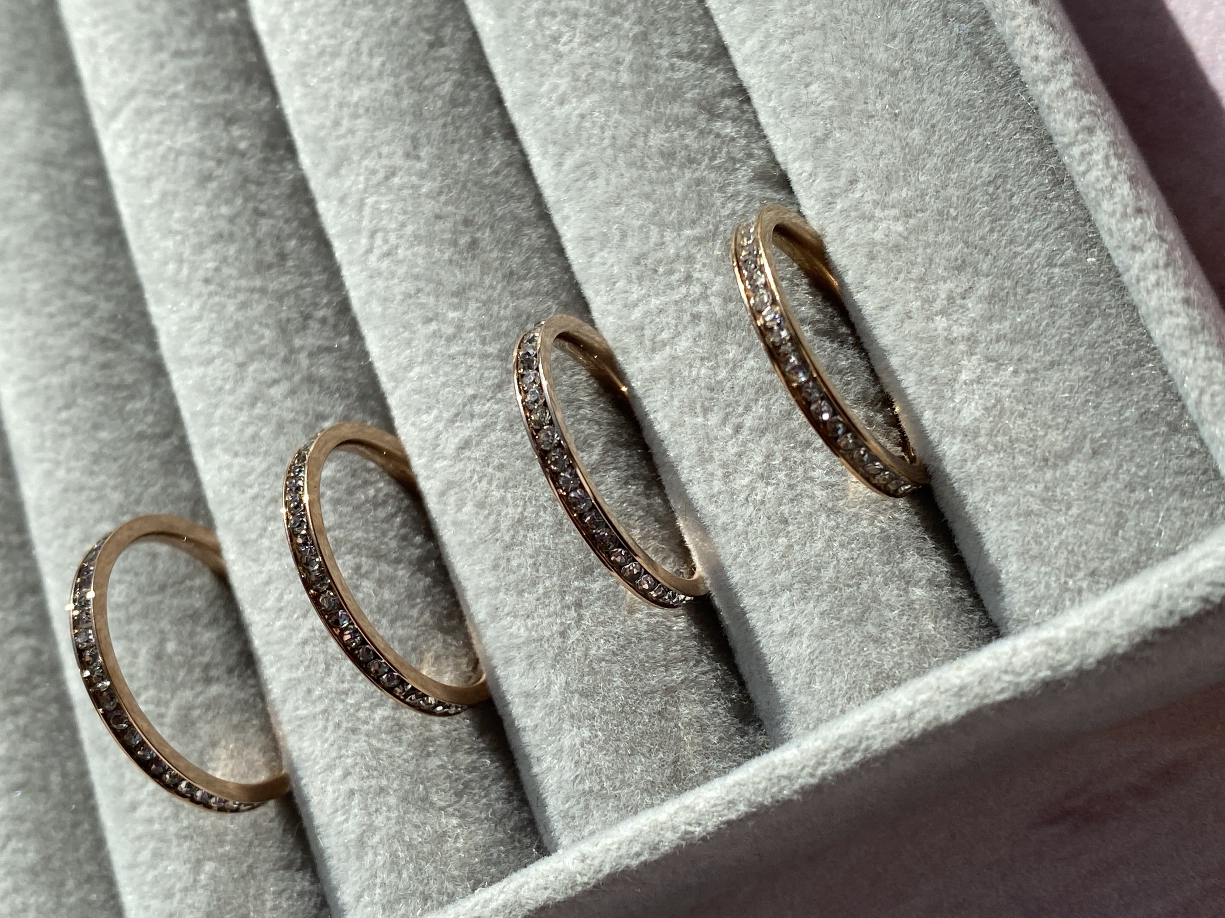 Каблучка із цирконієм «Доріжка»