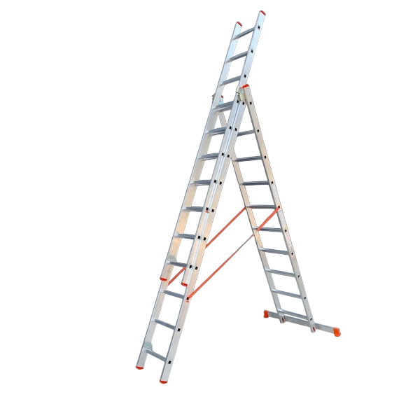 Драбина 3-секційна алюмінієва PROFI