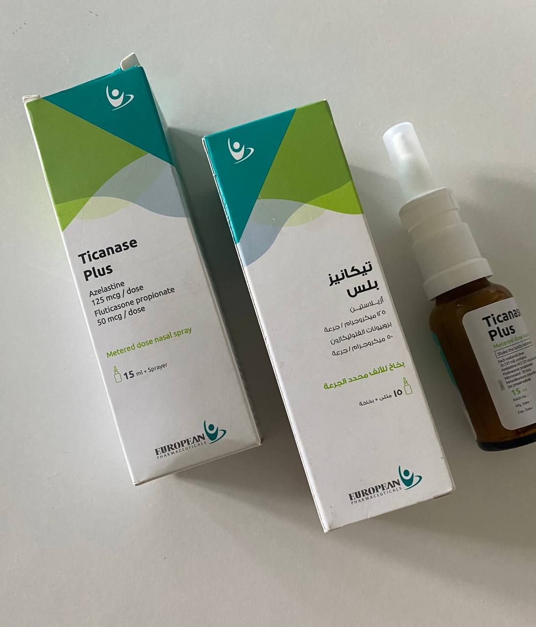 Ticanase Plus Nasal Spray Тіканез плюс спрей назальний від алергії 15 мл