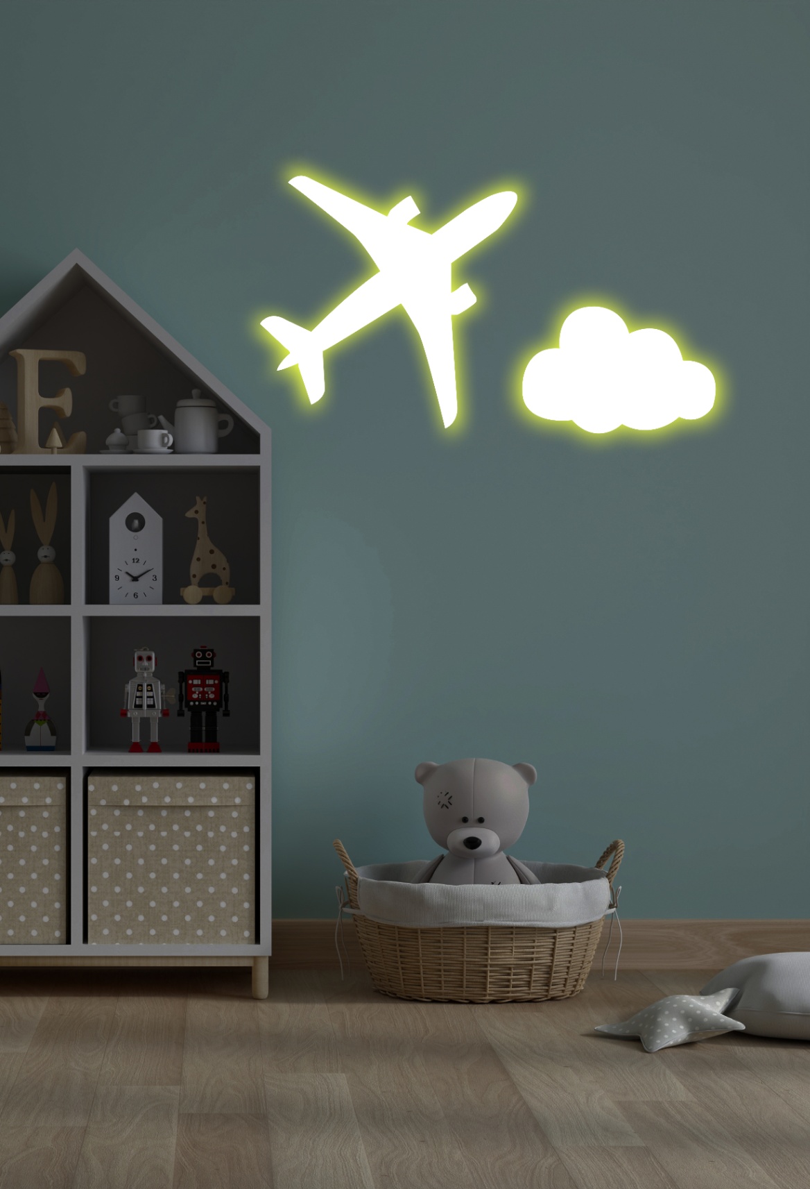 Нічник «Літак і хмаринка»