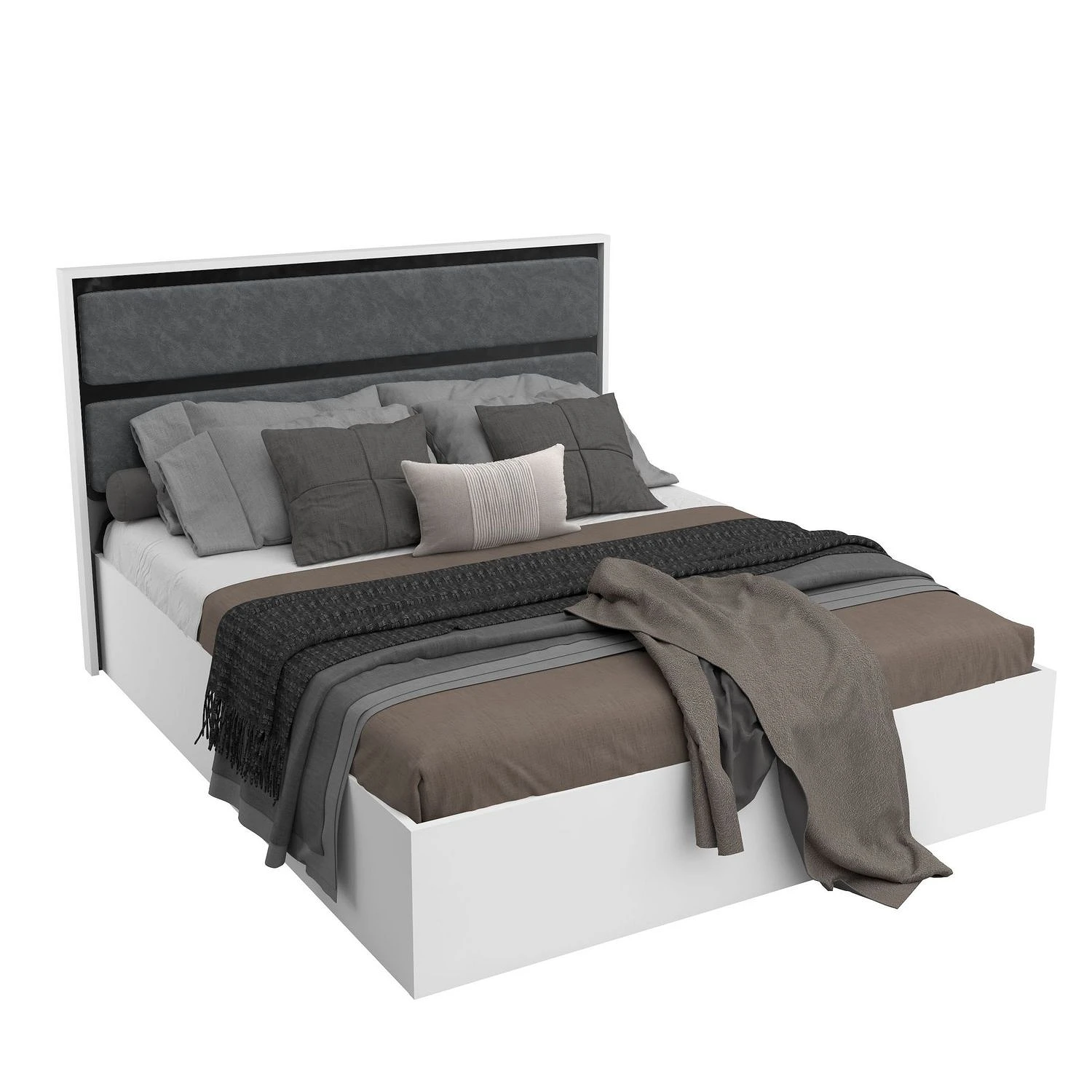 Ліжко Atlanta 1600, 208×178×110 см, МДФ