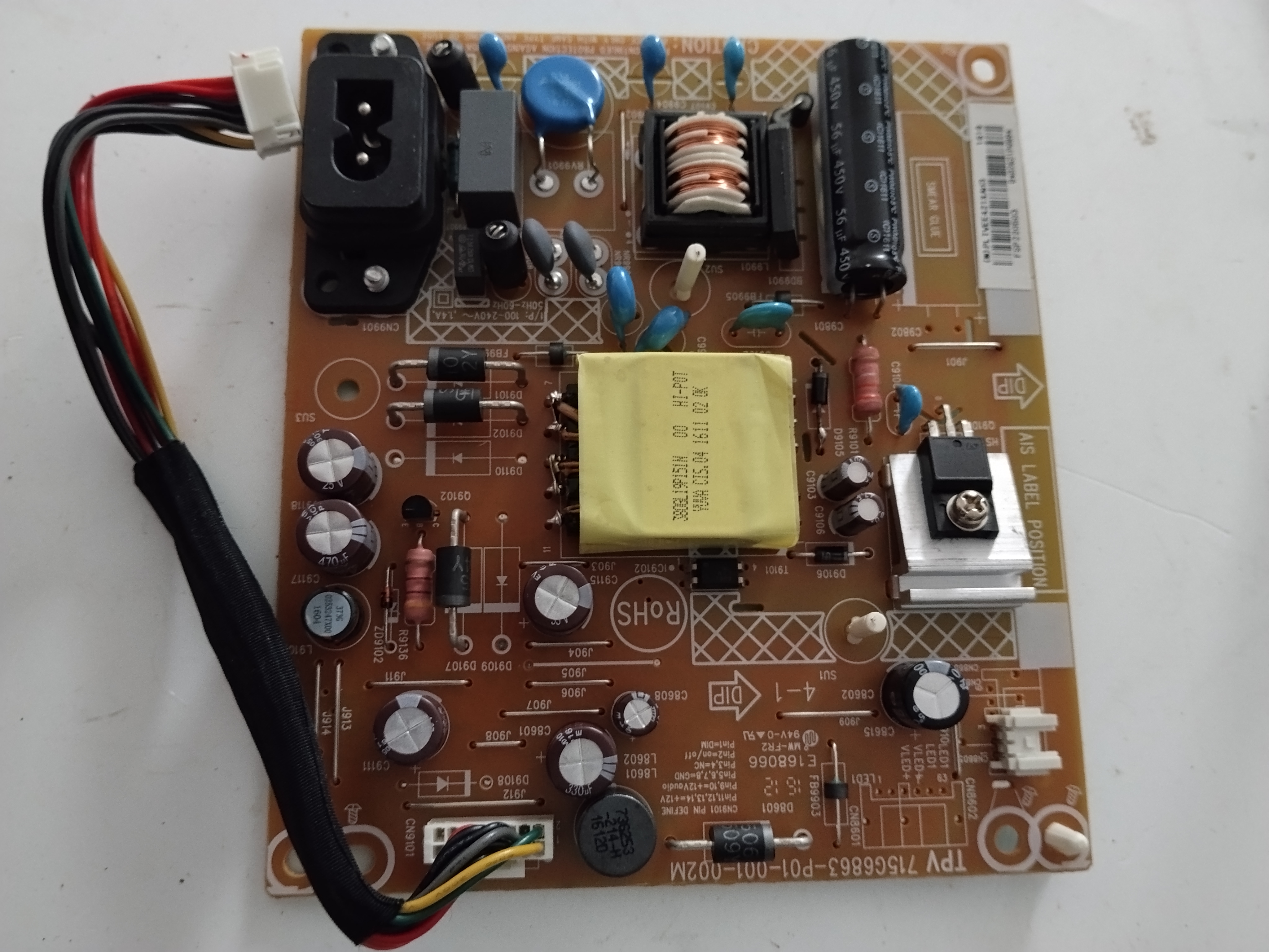 Placa fuente de alimentacion TVP 715G6863-P01-001-002M