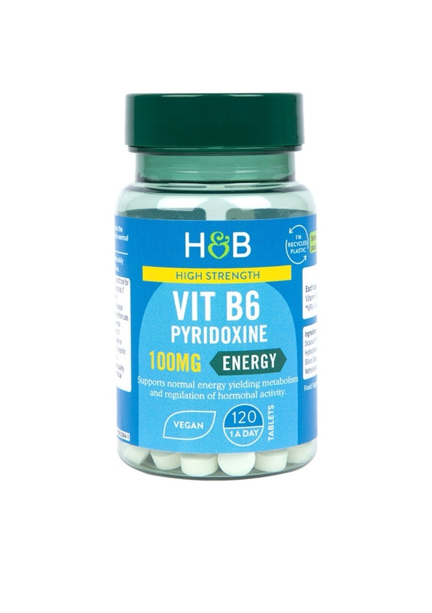 Holland & Barrett High Strength Vitamin B6 + Pyridoxine 100 мг (120 таблеток)