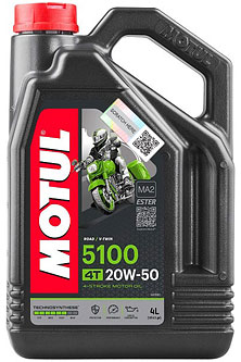 Масло моторне MOTUL 5100 4T SAE 20W50 (4L)