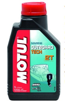 Моторна олива 10W30 Motul Outboard Tech 2T синтетична, 1л.