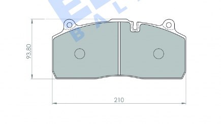 WVA 29195  WVA 29175 Колодки гальмівні дискові  SAF 3057009600