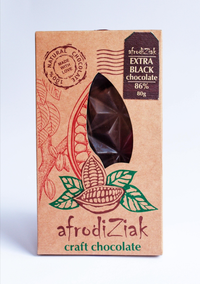 Екстра Чорний Шоколад  85 % без добавок. ТМ Afrodiziak