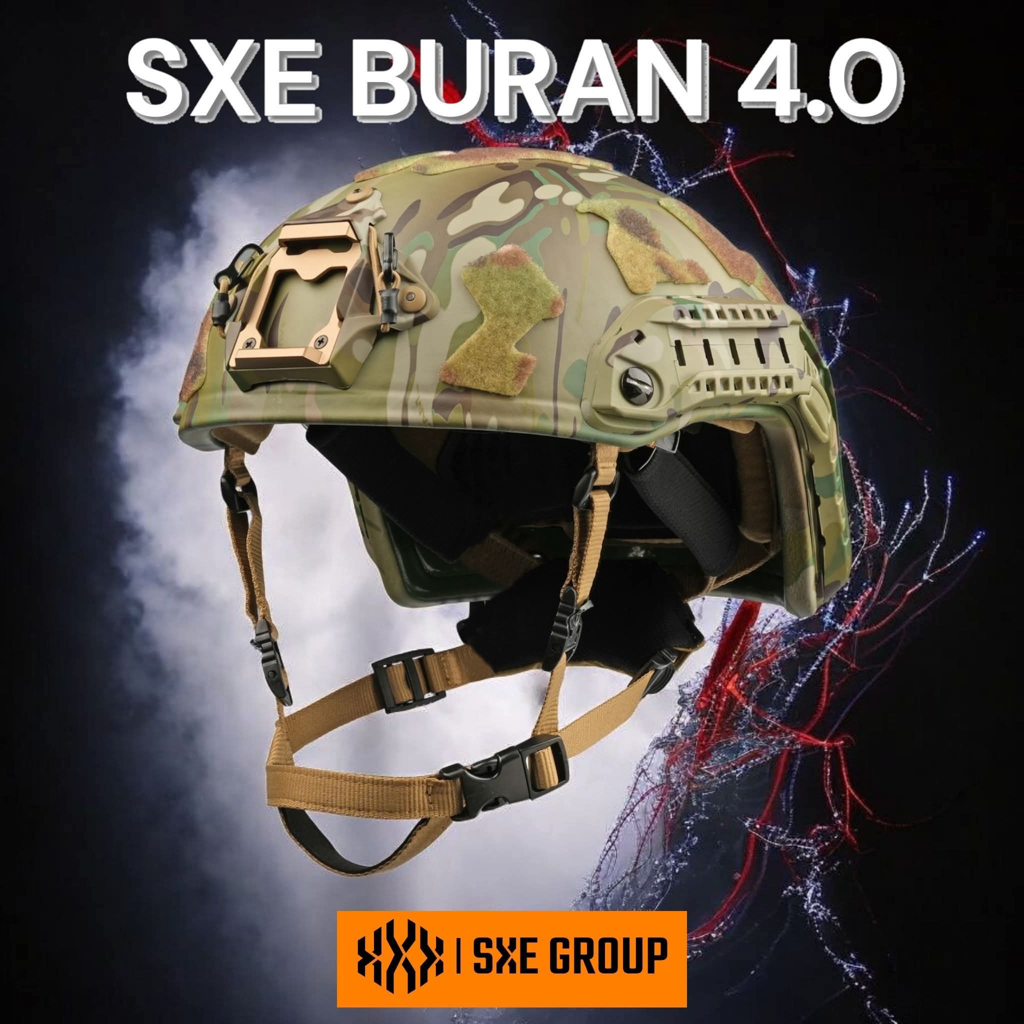 Балістичний шолом "SHC Buran 4.0 Aramid" від українського бренду "SXE GROUP".