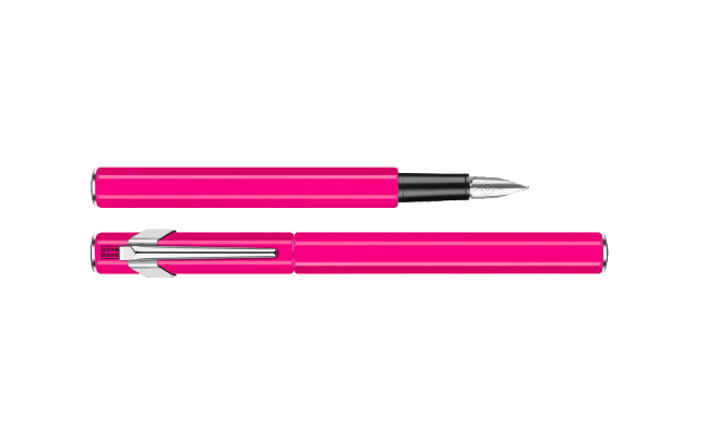 849™ FLUO Рожева пір'яна ручка
