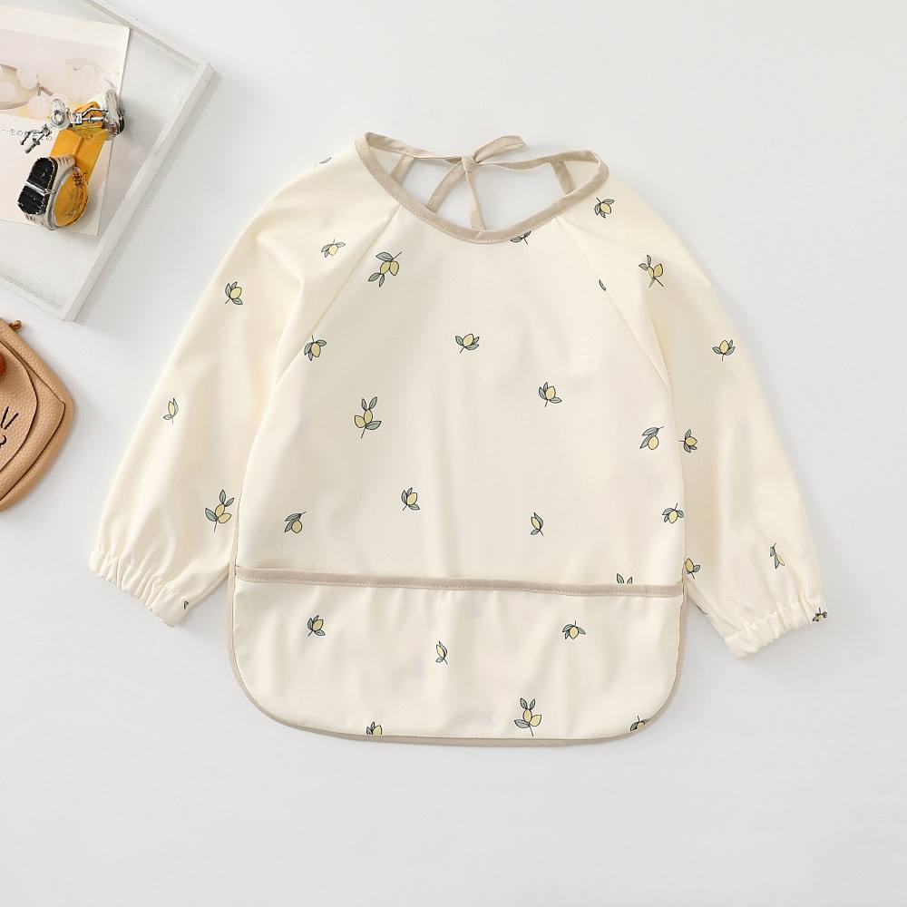 Фартушок з екошкіри "Лимони на молочному"