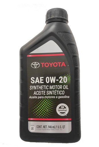 Моторна олива 0W20  TOYOTA Syntetic Oil, 1qt.