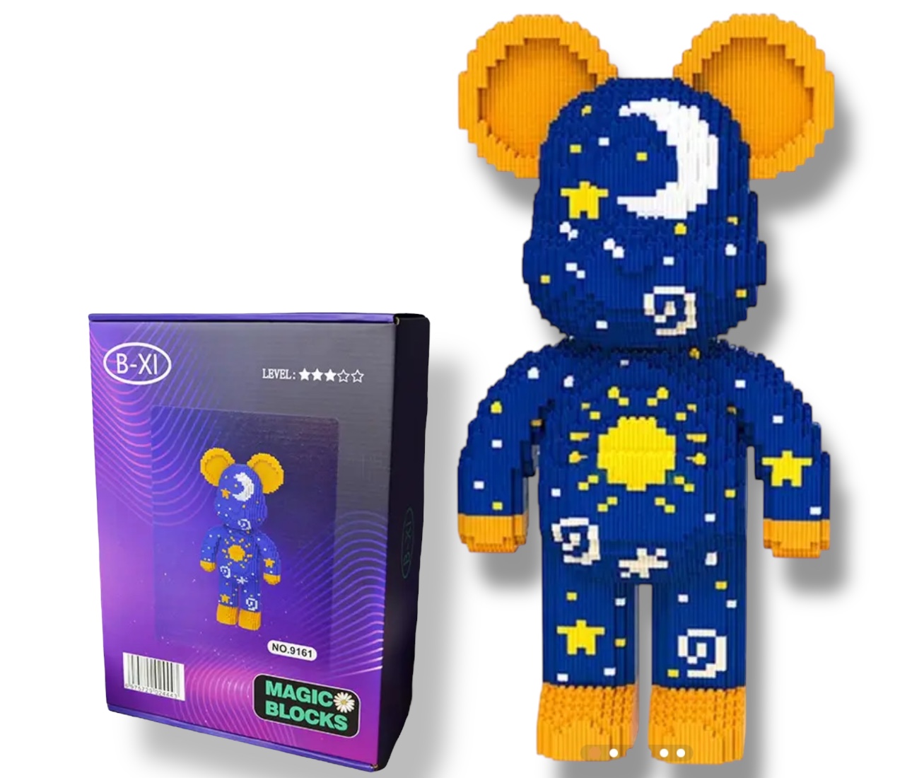 Конструктор Magic Blocks “Ведмедик Bearbrick Stars” (модель - 9161)