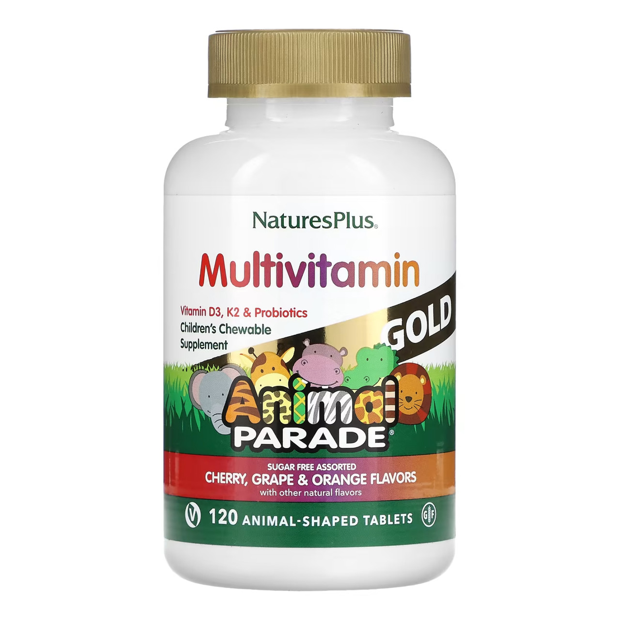 Мультивітаміни для дітей, Gold Assorted Chewable - 120 tabs