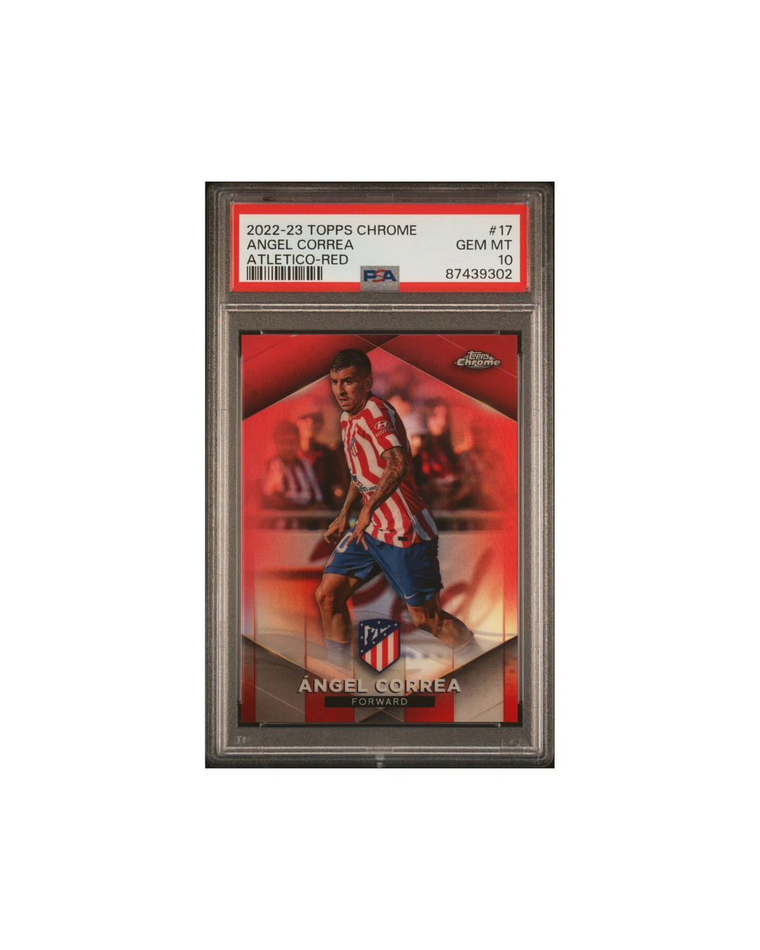 2022-23 TOPPS CHROME ATLETICO DE MADRID #17 ANGEL CORREA ATLETICO-RED