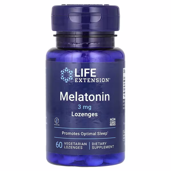 Life Extension, Melatonin, 3 mg, 60 Vegetarian Pastilles