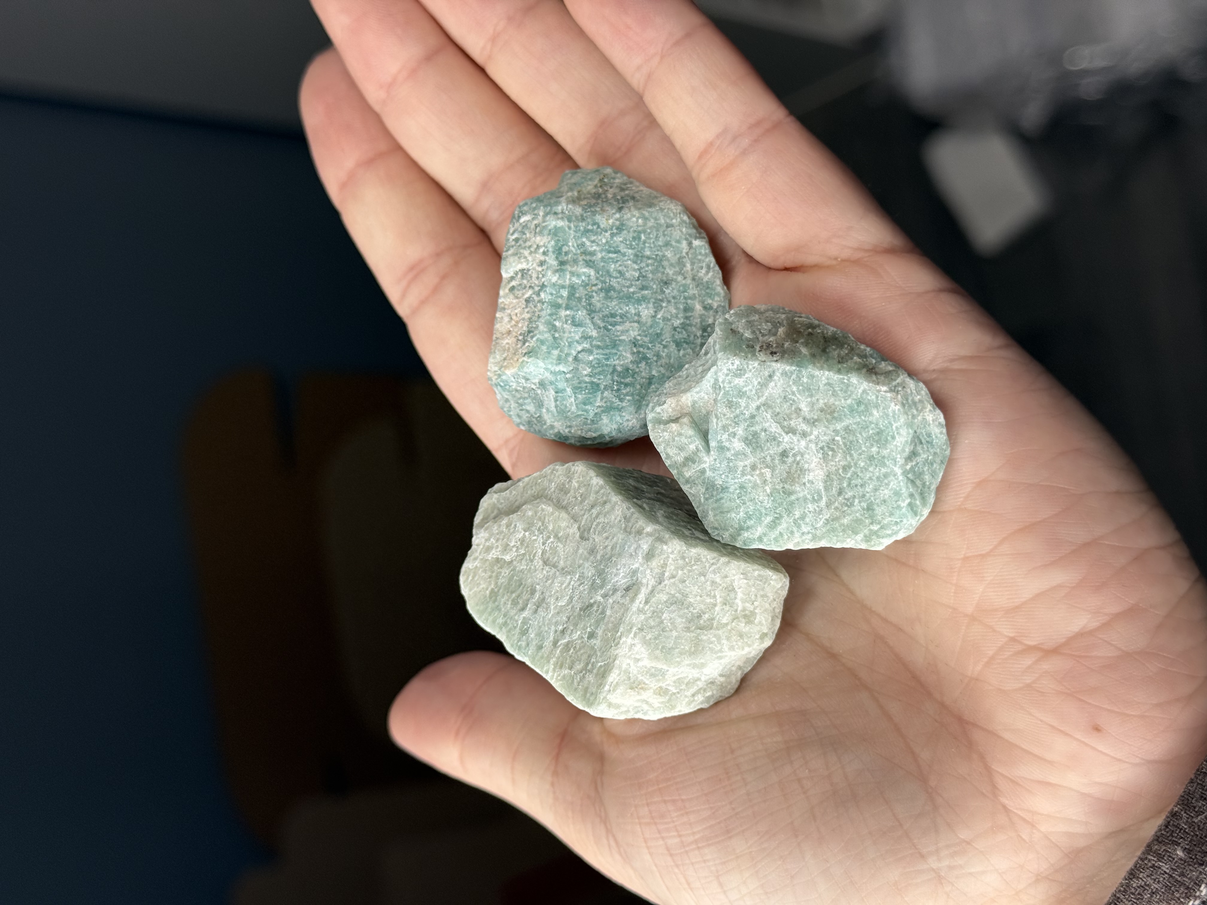 Натуральний камінь Амазоніт (необроблений)