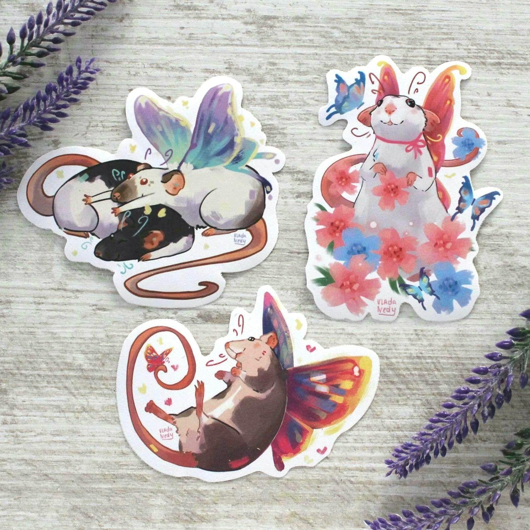 Набір наліпок  “Пацюки-феї” – Стікерпак