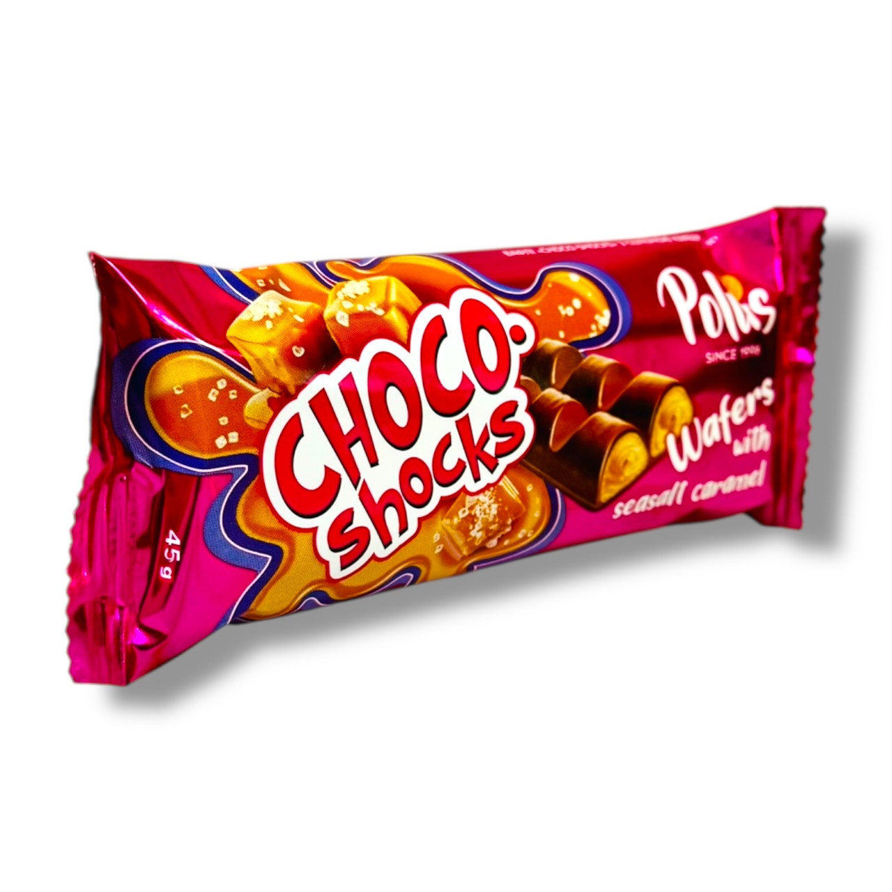 Вафлі Choco-Shocks солона карамель 45 г Полюс