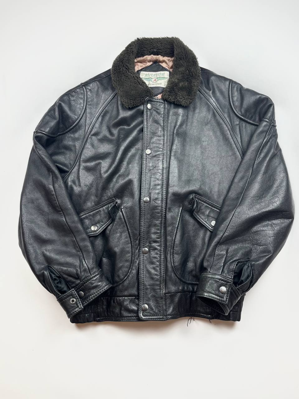 sexcore vintage шкіряна куртка aviator flying