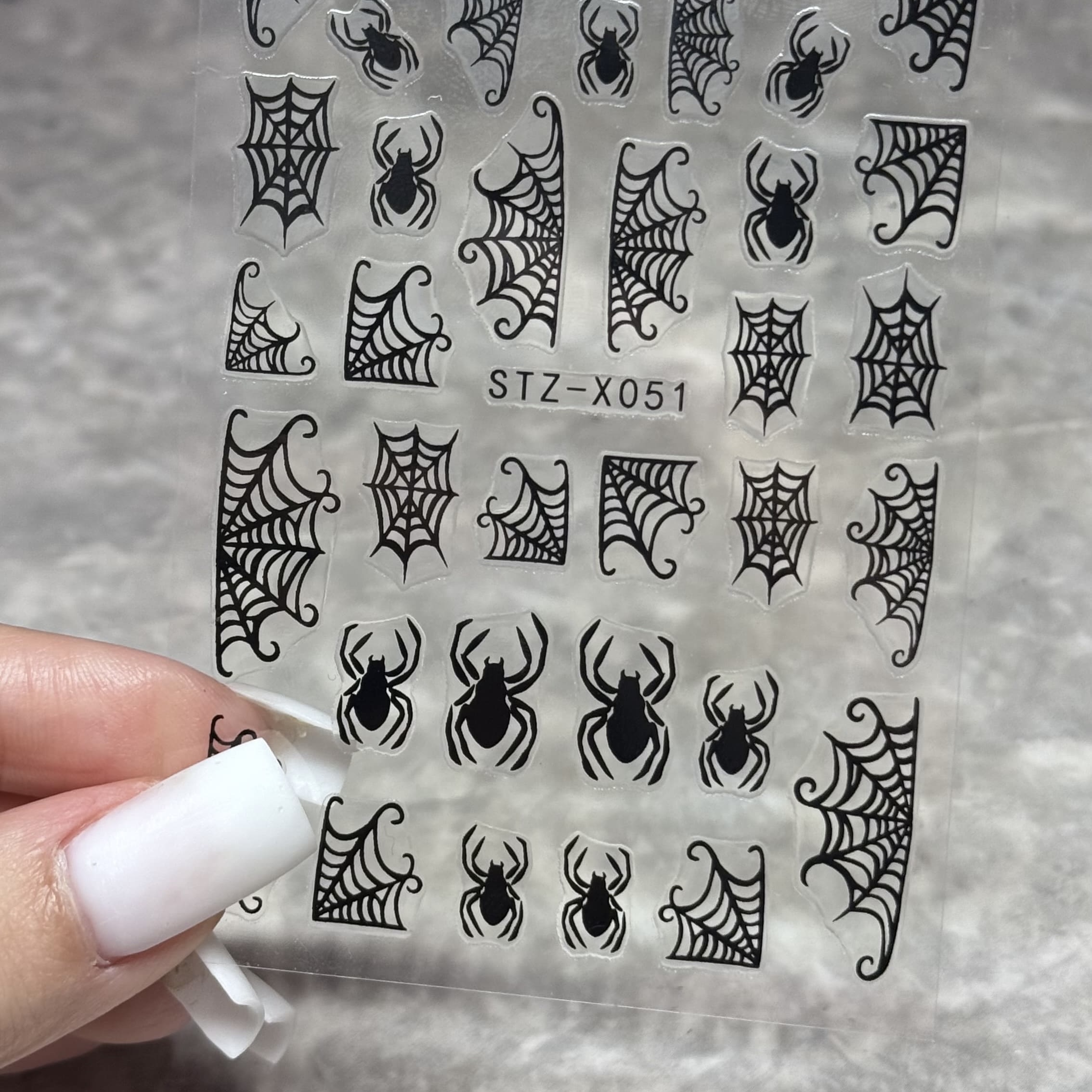Наклейки "Чорна павутинка" STZ-X051