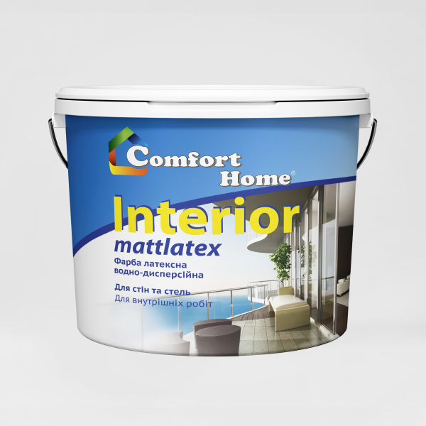 INTERIOR MATTLATEX  ФАРБА ЛАТЕКСНА ВОДНО-ДИСПЕРСІЙНА ДЛЯ СТІН ТА СТЕЛЬ