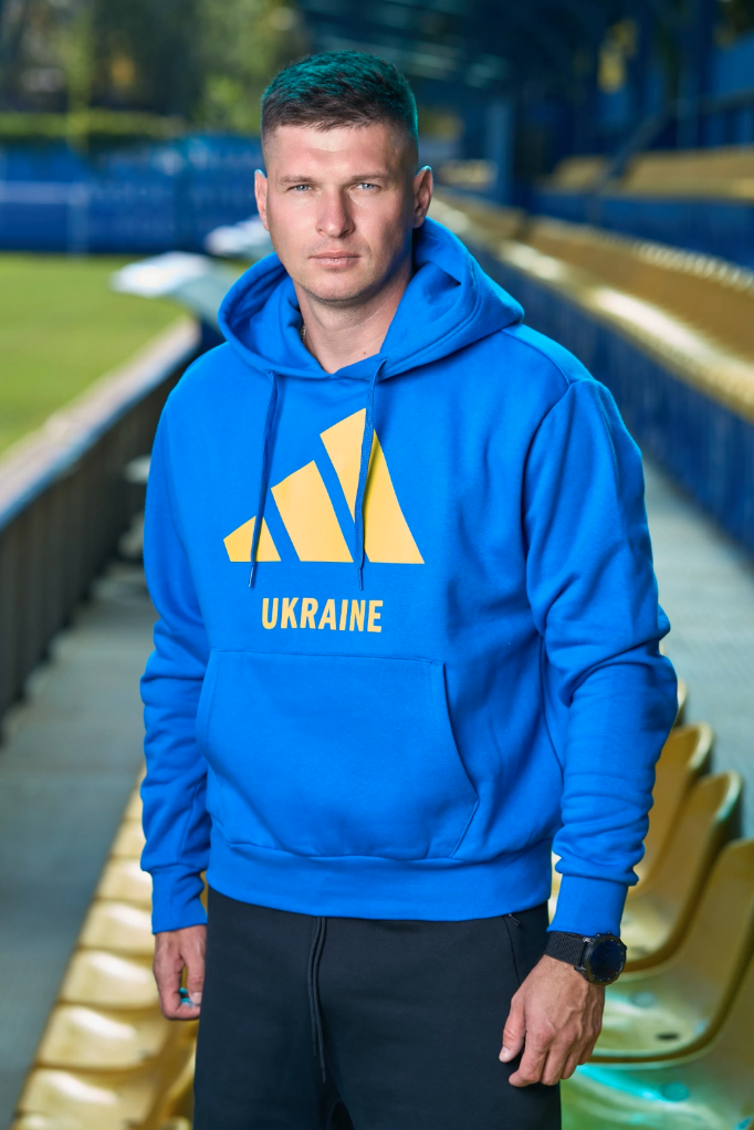 Худі синій "Adidas Ukraine Sportswear"