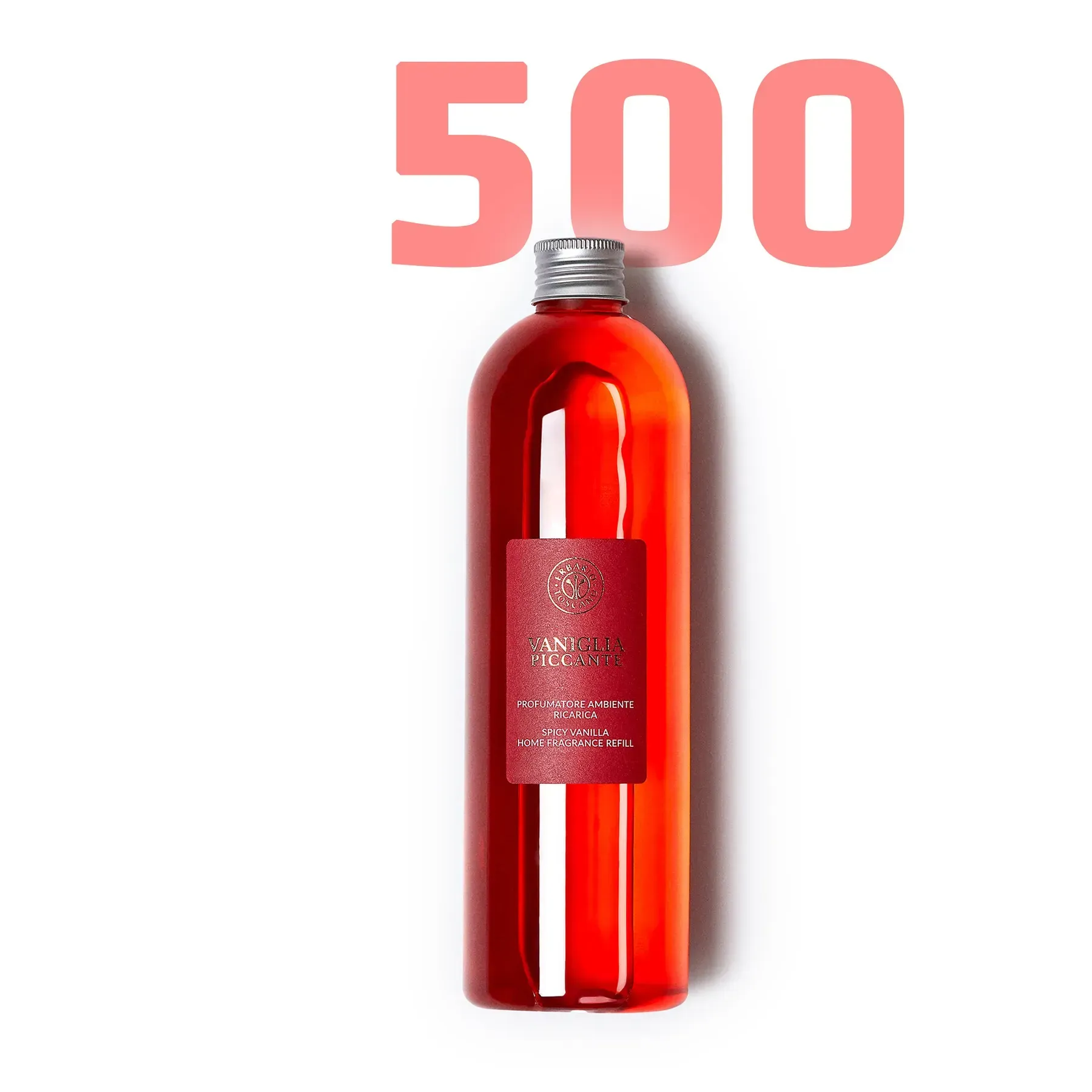 Рефіл (наповнювач до аромадифузору) Erbario Toscano 500 мл. Vaniglia Piccante (Пряна ваніль)