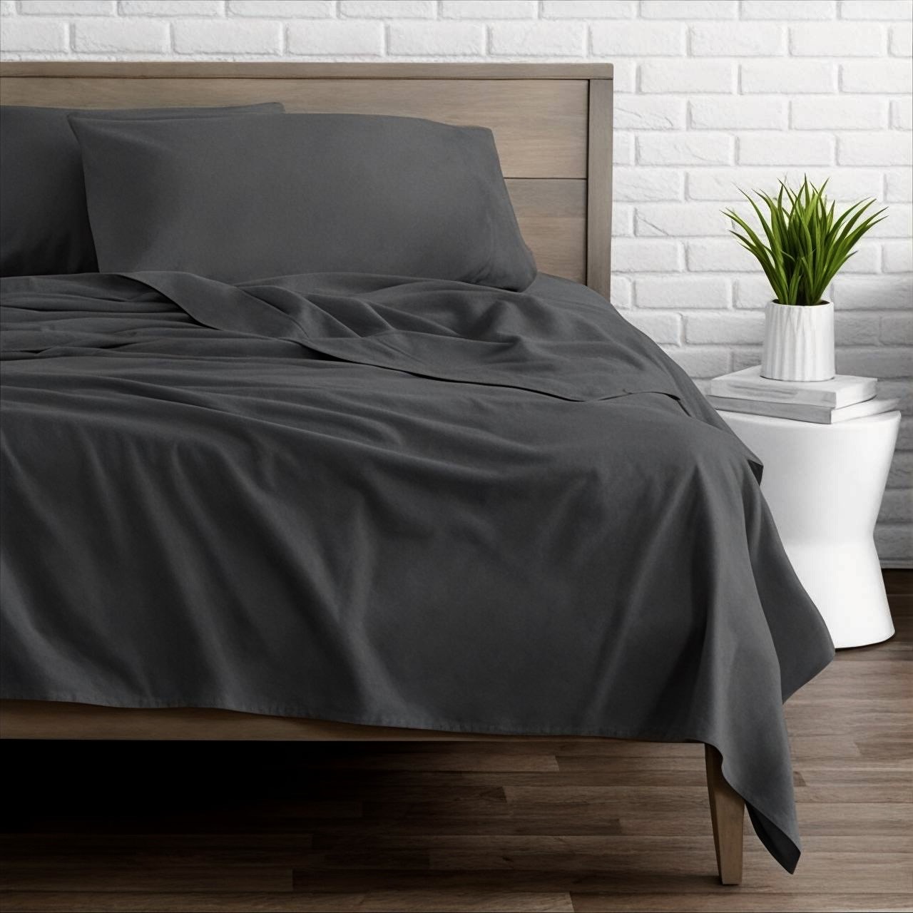 Постільна білизна з ранфорсу, колір Антрацит