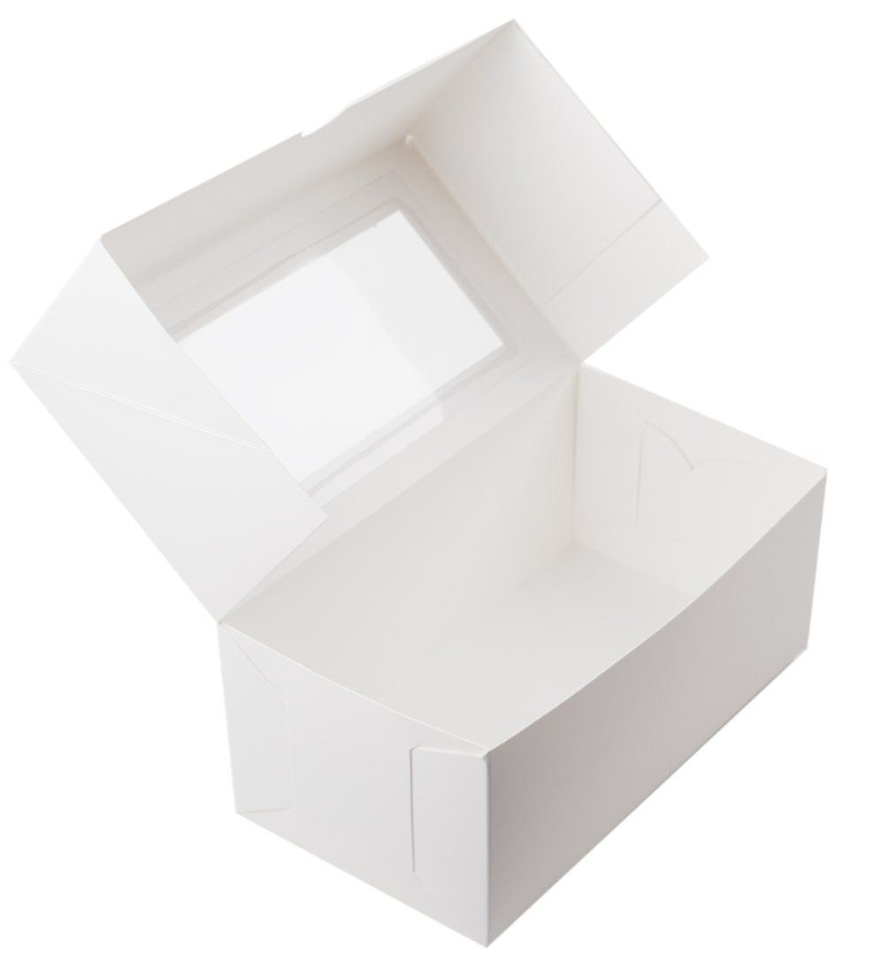 Прямокутна коробка з віконцем 20×11×8,5 см