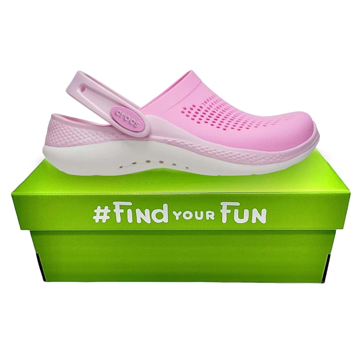 Crocs Kids’ LiteRide 360 Kids Taffy дитячі крокси для дівчат рожеві