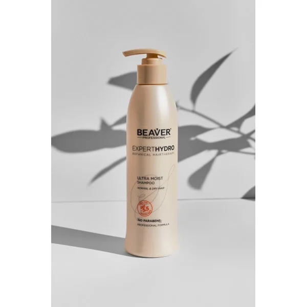 Ультра зволожуючий шампунь для сухого волосся - BEAVER Expert Hydro Ultra Moisture Shampoo