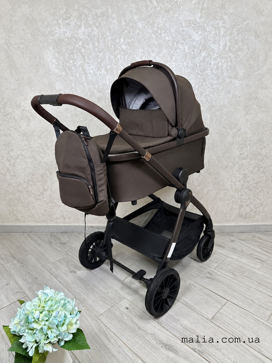 Коляска універсальна 2в1 El Camino RIVIERA ME 1183 Dark Chocolat